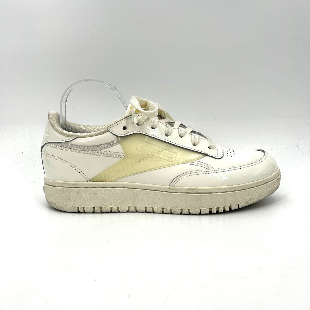 REEBOK X Cardi B Women's Classics White Coated Club C Double Chalk Shoes Size 11